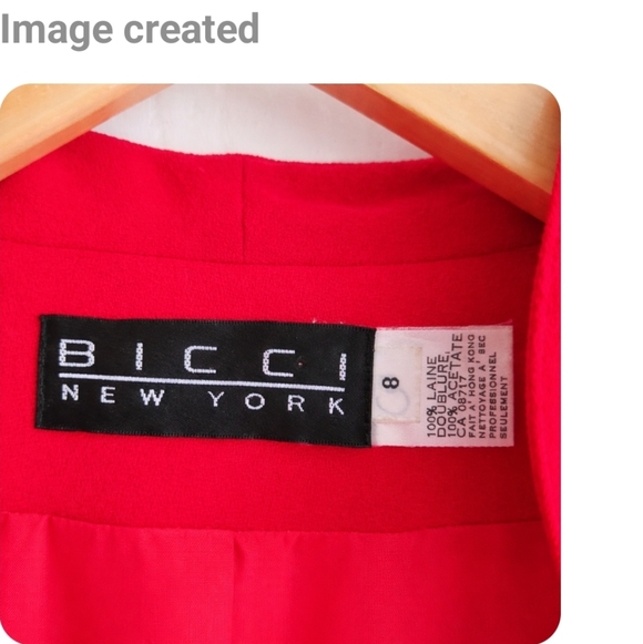 Bicci New York | Vintage Designer Red Tailored Gold Buttons Dress - Picture 7 of 8